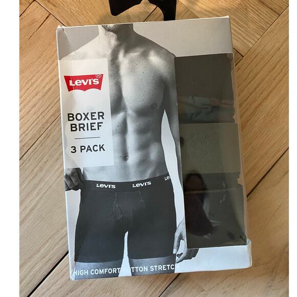 Levi's Other - New Levi's Men's Boxer Brief 3 Pack, Green Multi-Color Size Small
